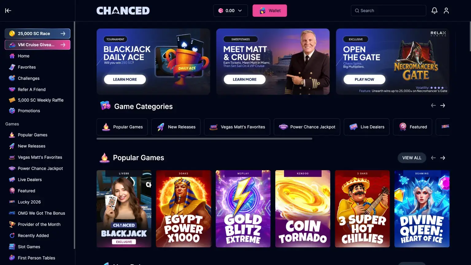 chanced casino games