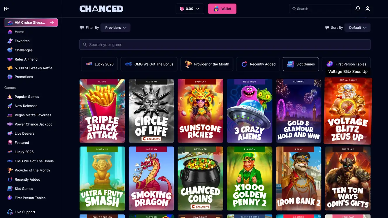 chanced casino games