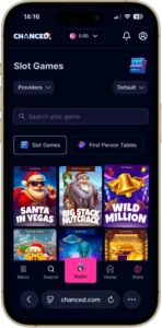 chanced casino screenshots