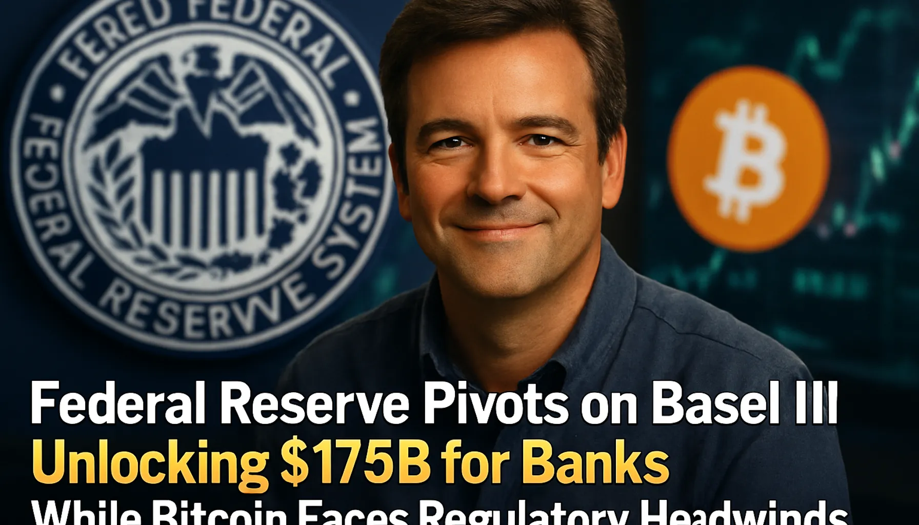 Cover image for Federal Reserve Pivots on Basel III, Unlocking $175B for Banks While Bitcoin Faces Regulatory Headwinds