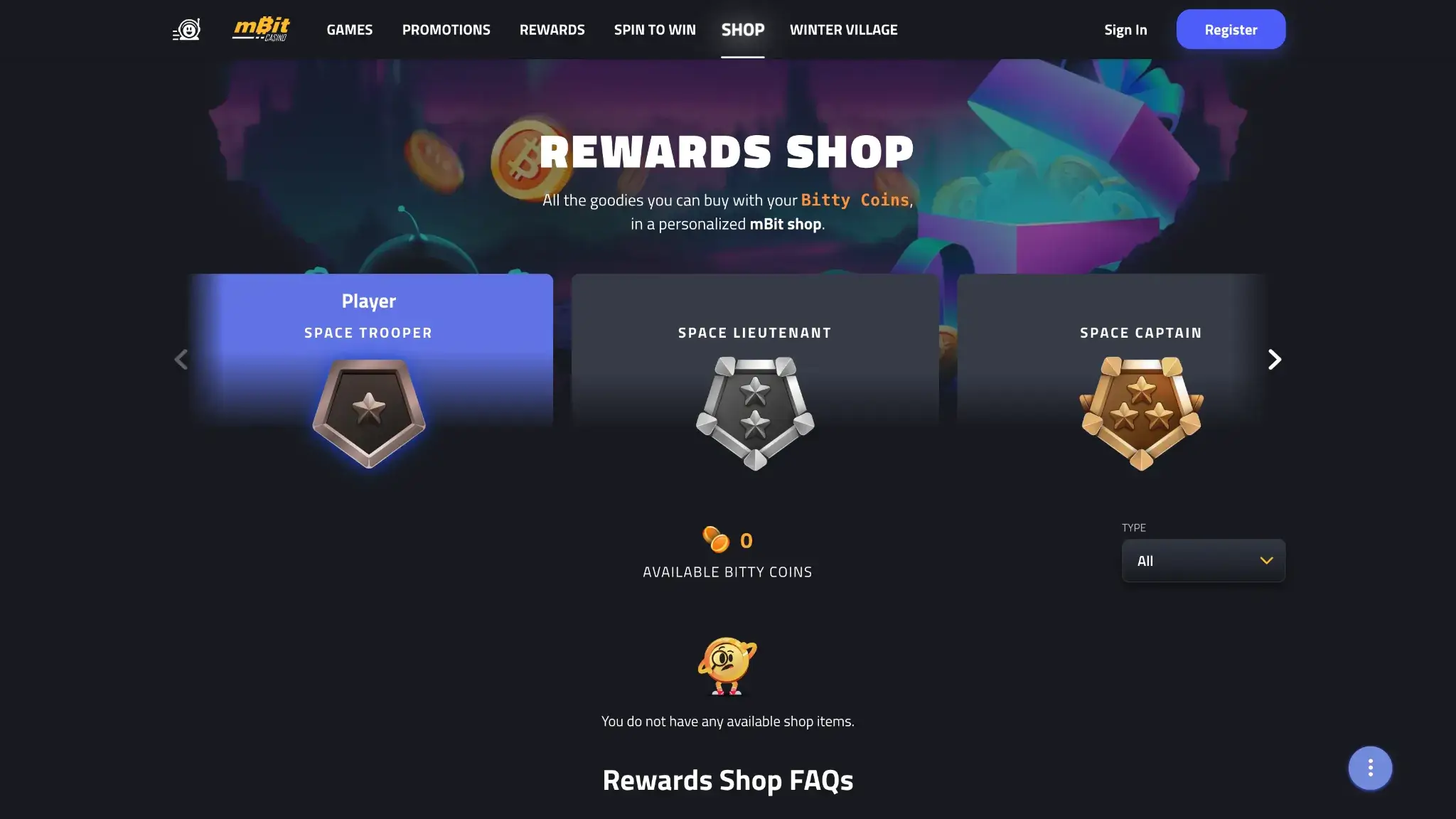 mbit vip and loyalty rewards