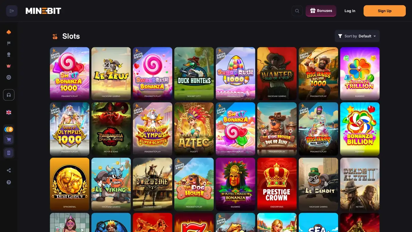 minebit casino games