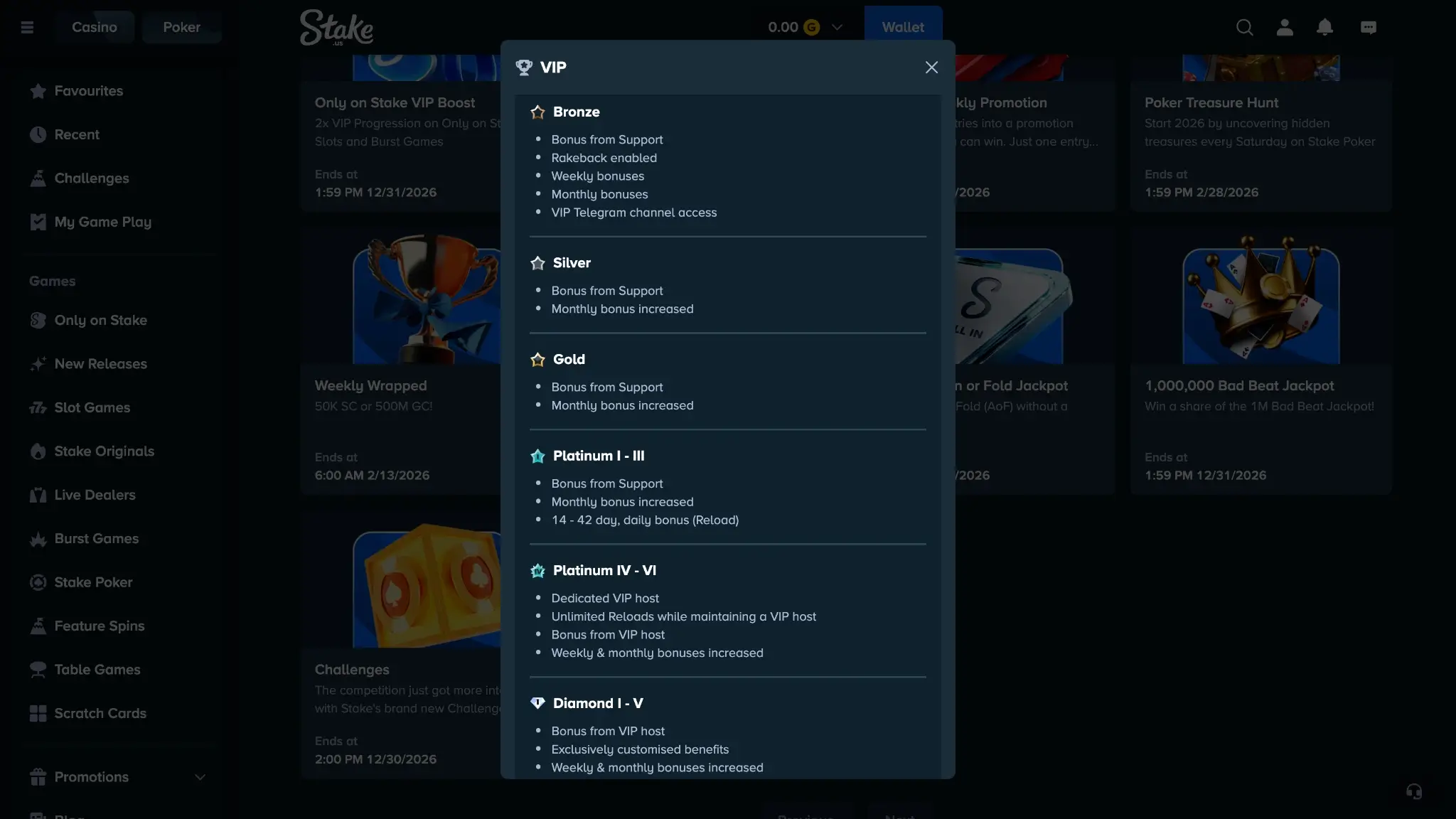 stake us vip and loyalty rewards