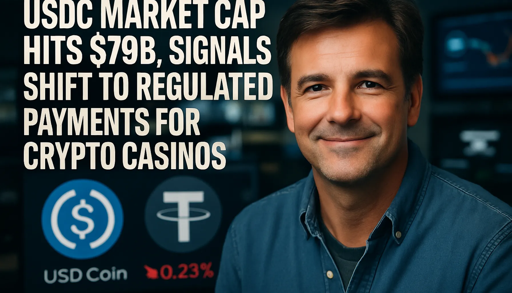 Cover image for USDC Market Cap Hits $79B, Signals Shift to Regulated Payments for Crypto Casinos