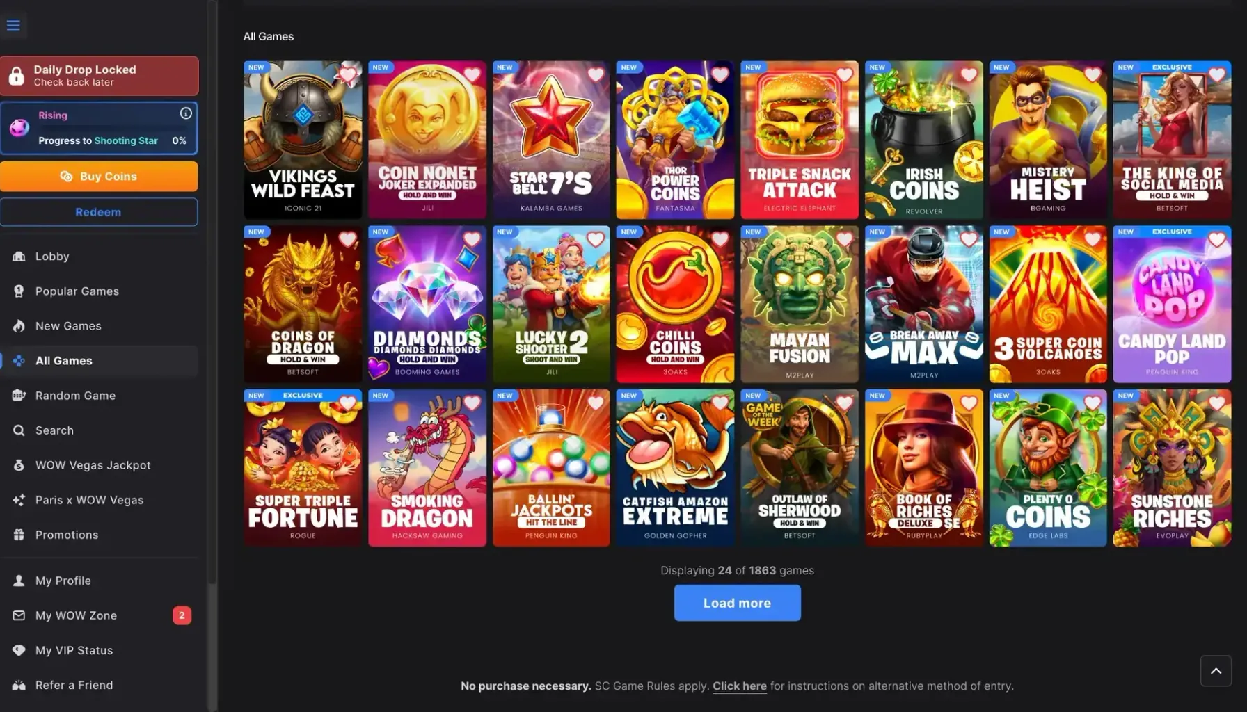 WOW Vegas Casino casino cover