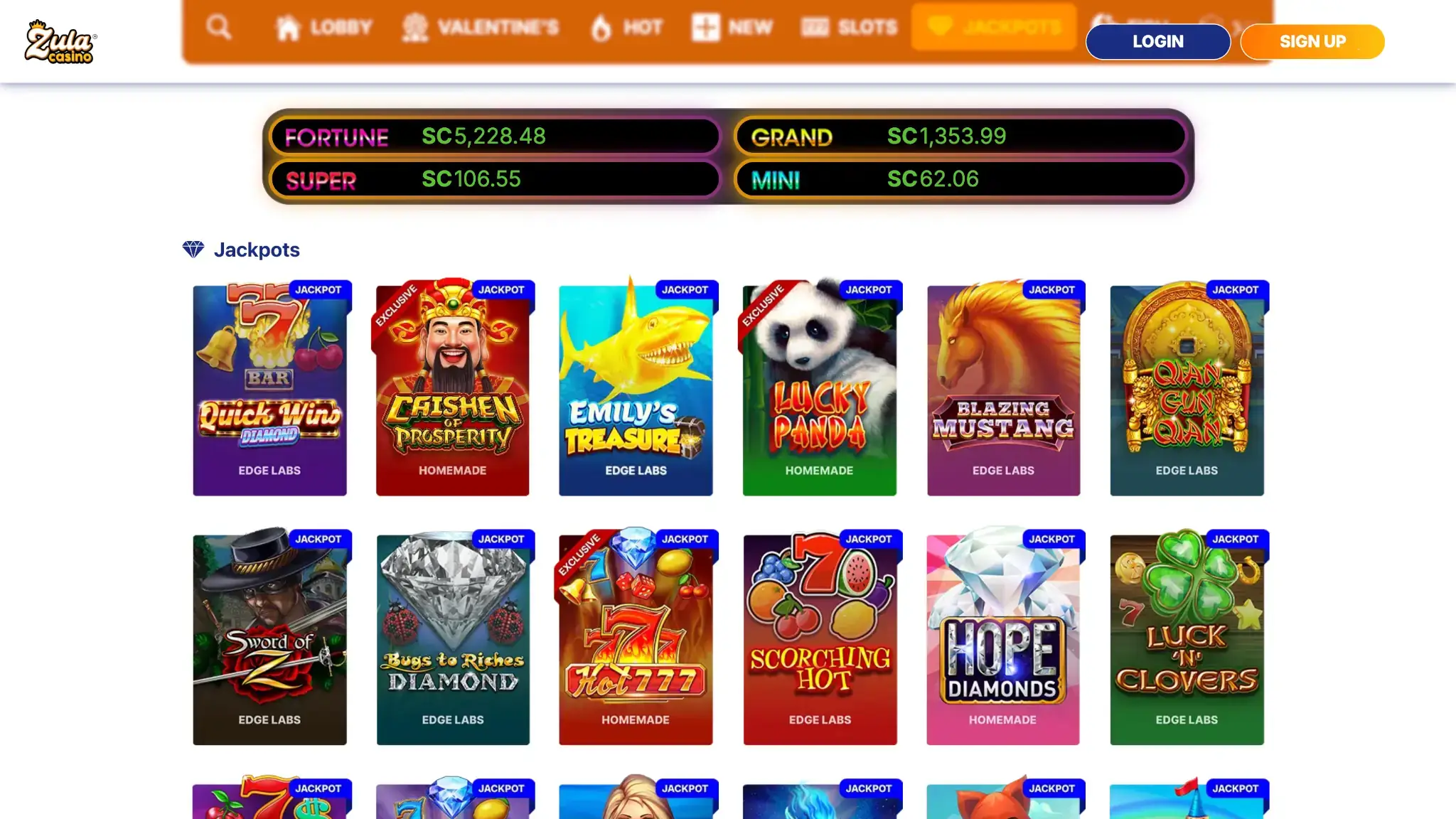zula casino games