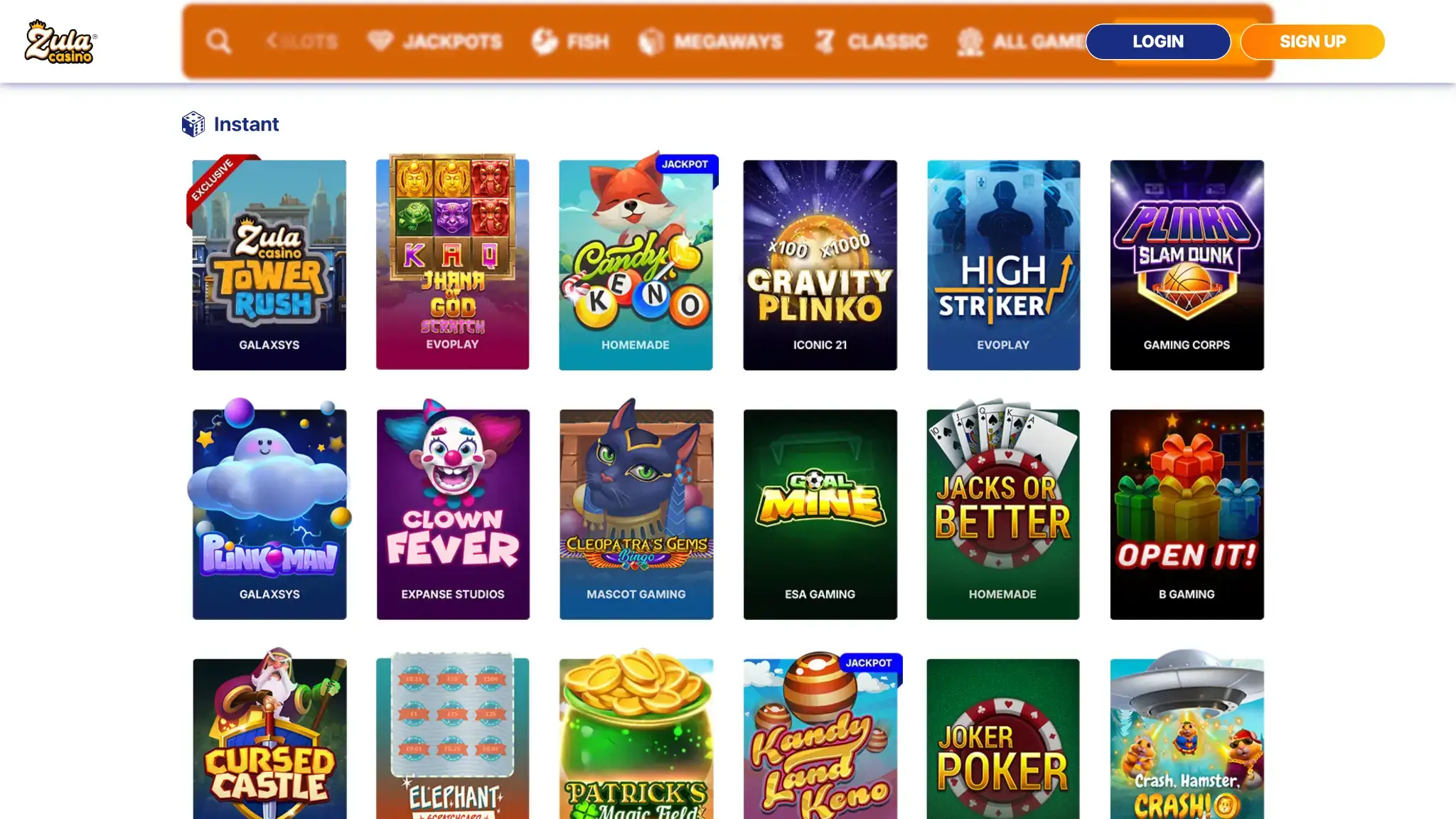 zula casino games